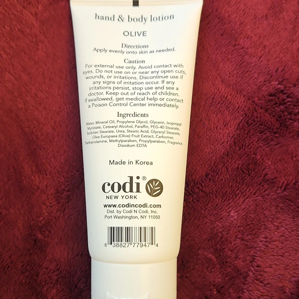 Codi New York Olive Hand & Body Lotion